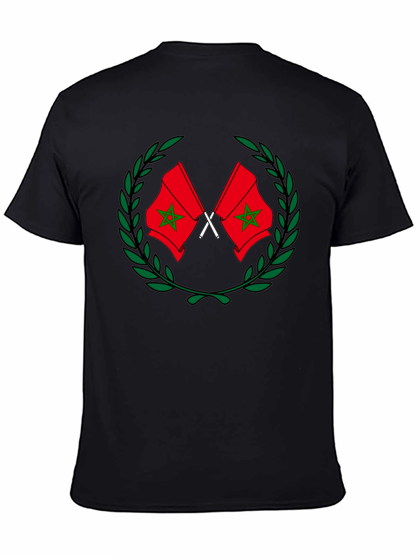 Morocco Flag Graphic T-Shirt