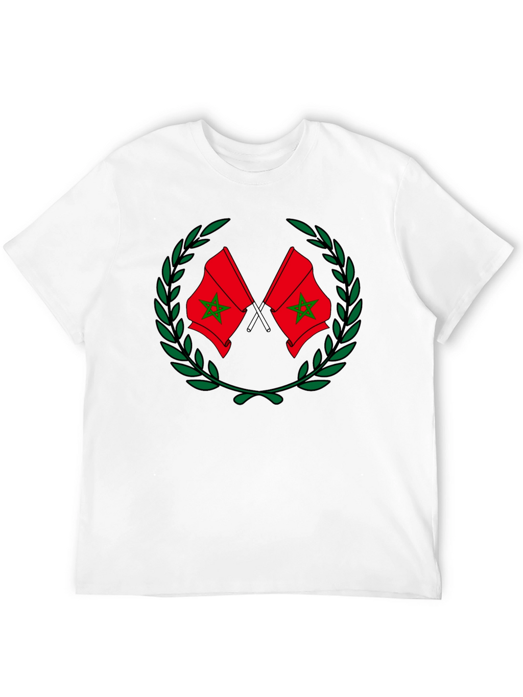Morocco Flag Graphic T-Shirt
