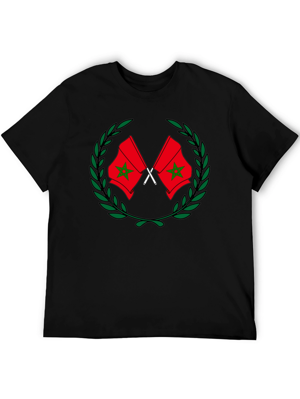 Morocco Flag Graphic T-Shirt