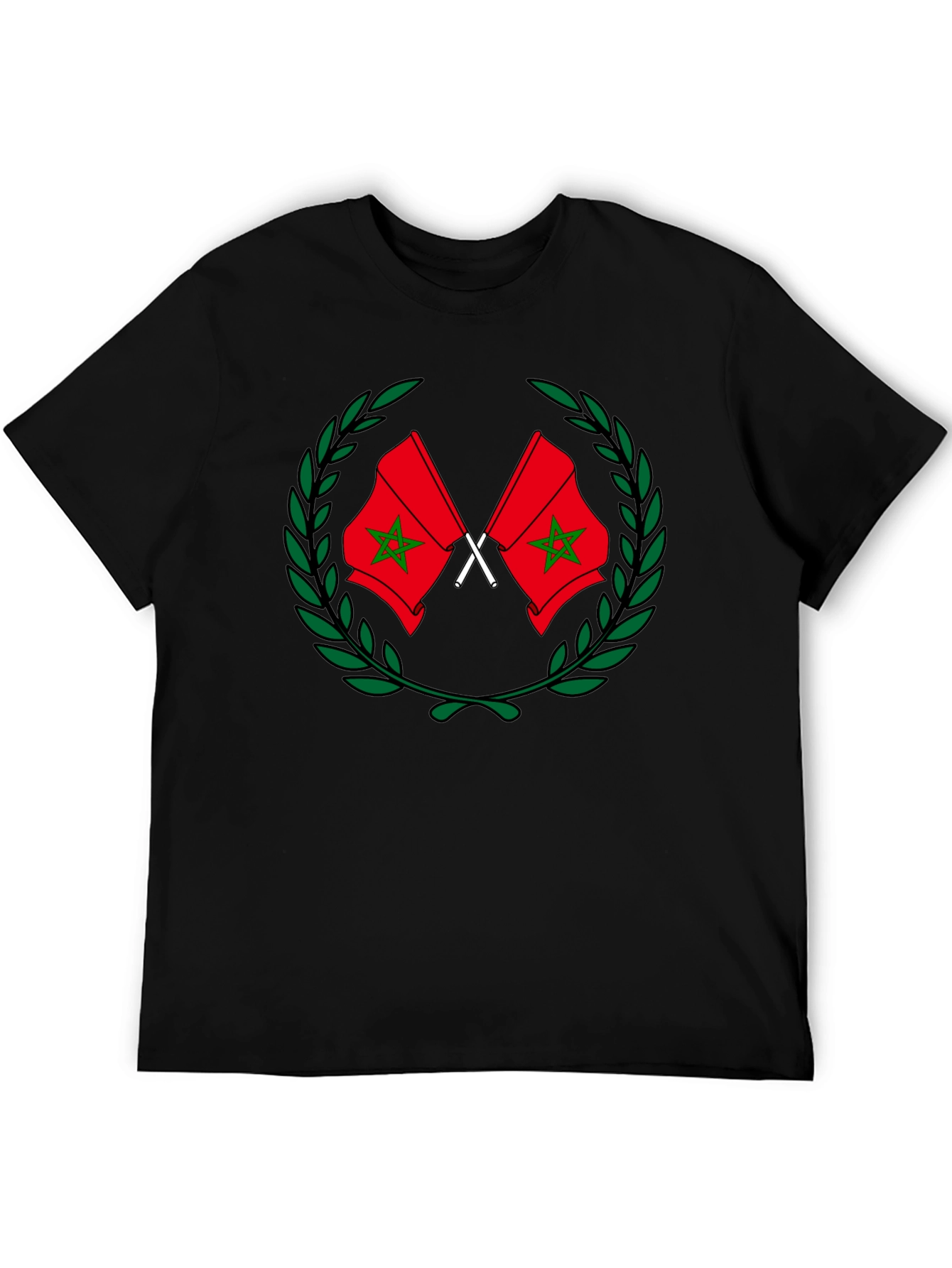 Morocco Flag Graphic T-Shirt