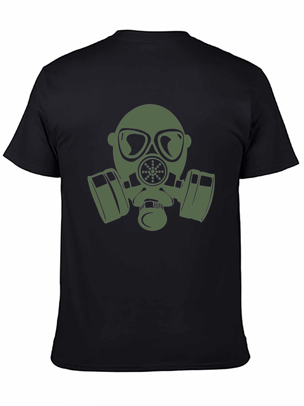 Gas Mask Graphic Tee - Black Casual T-Shirt