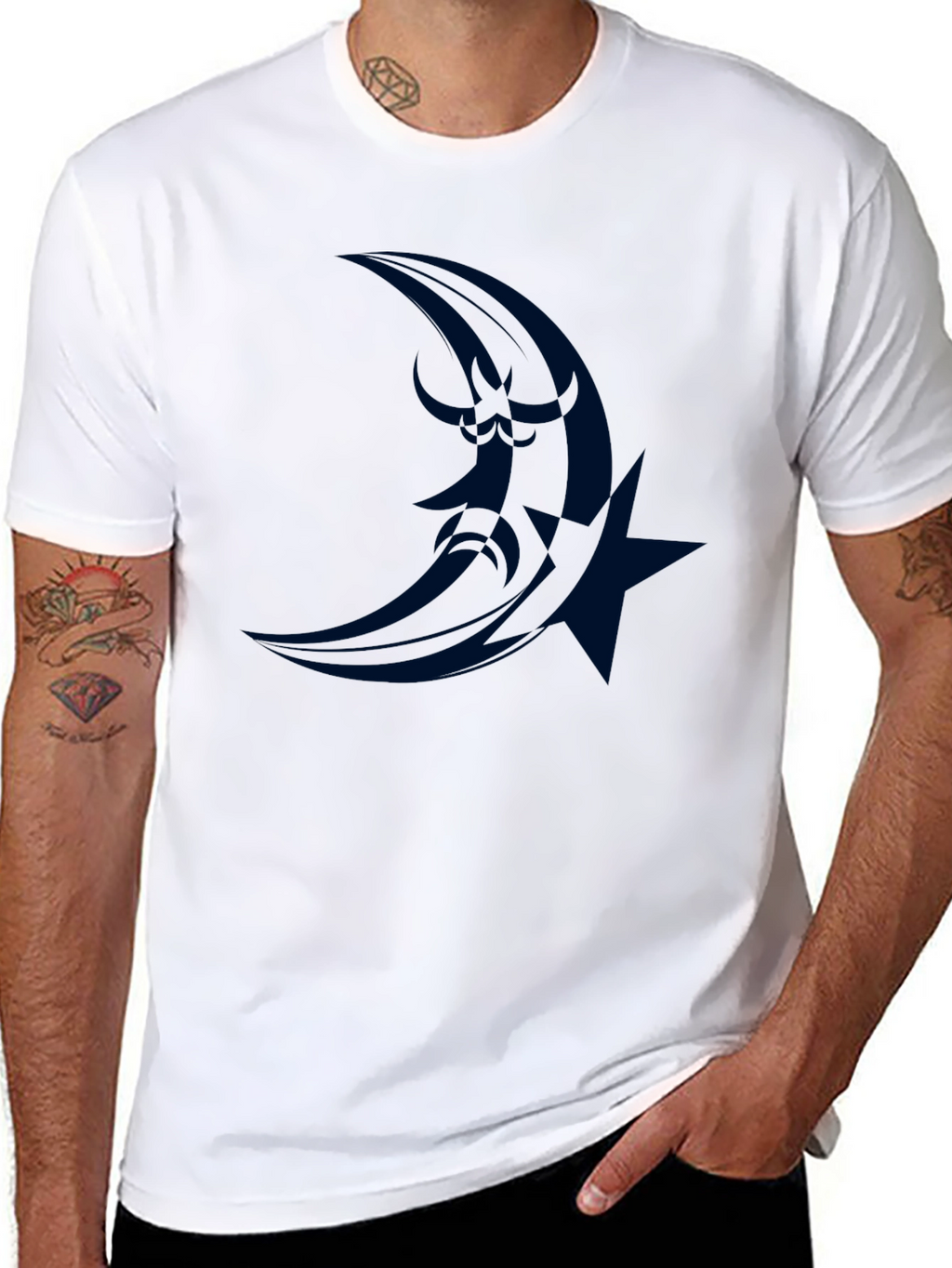 Moon & Star Graphic Tee - Stylish Comfort