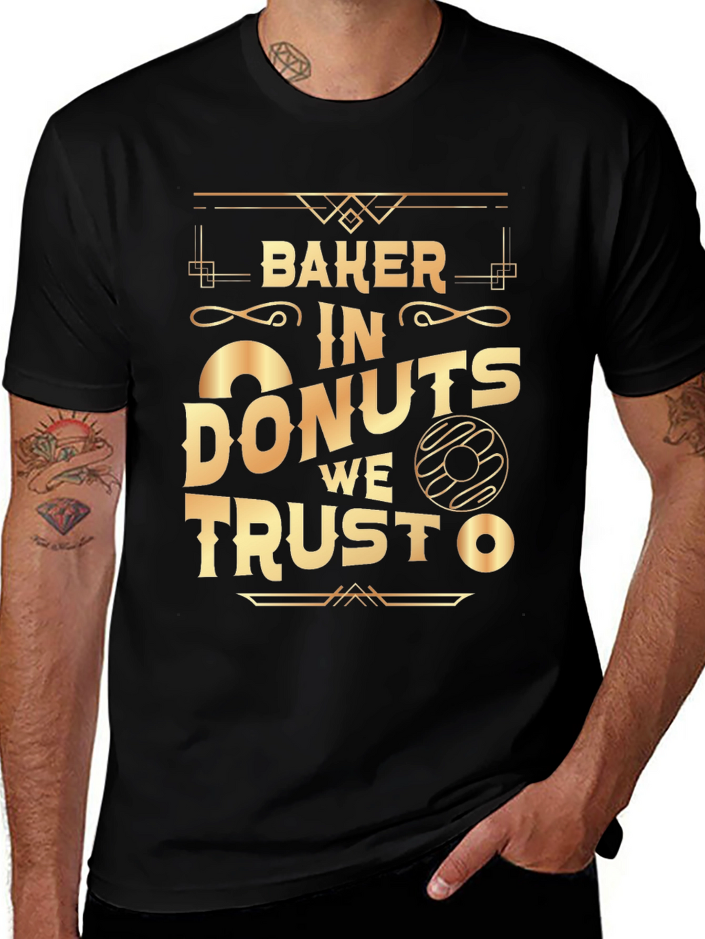 Baker In Donuts We Trust T-Shirt