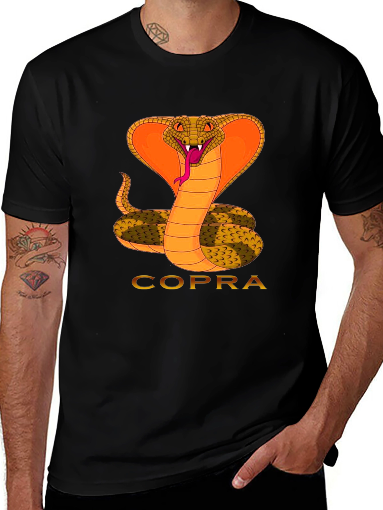 Cobra Graphic Tee - Mens Black T-Shirt