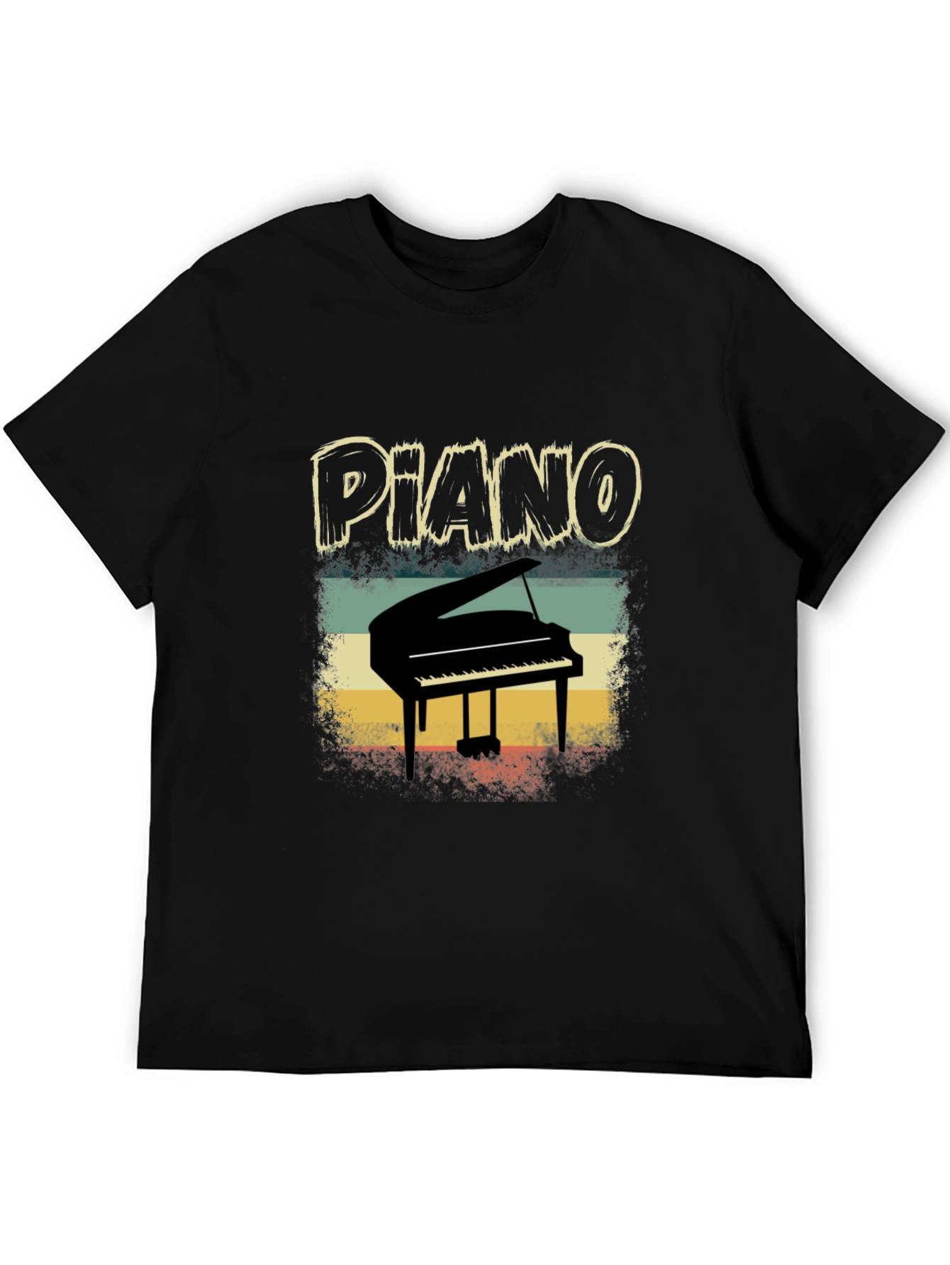 Retro Piano T-Shirt - Musician Apparel