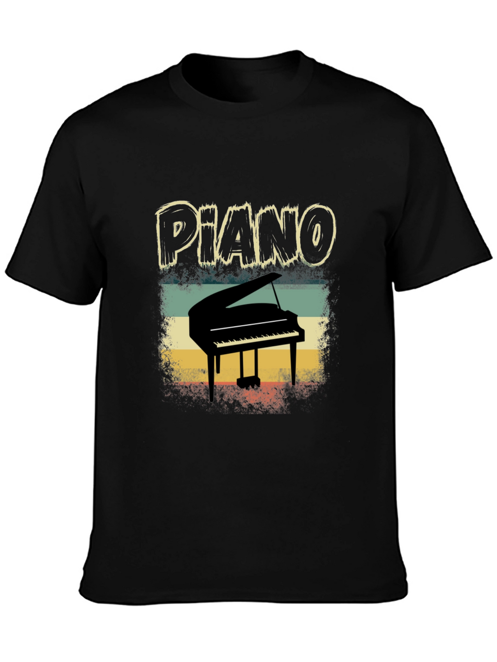 Retro Piano T-Shirt - Musician Apparel