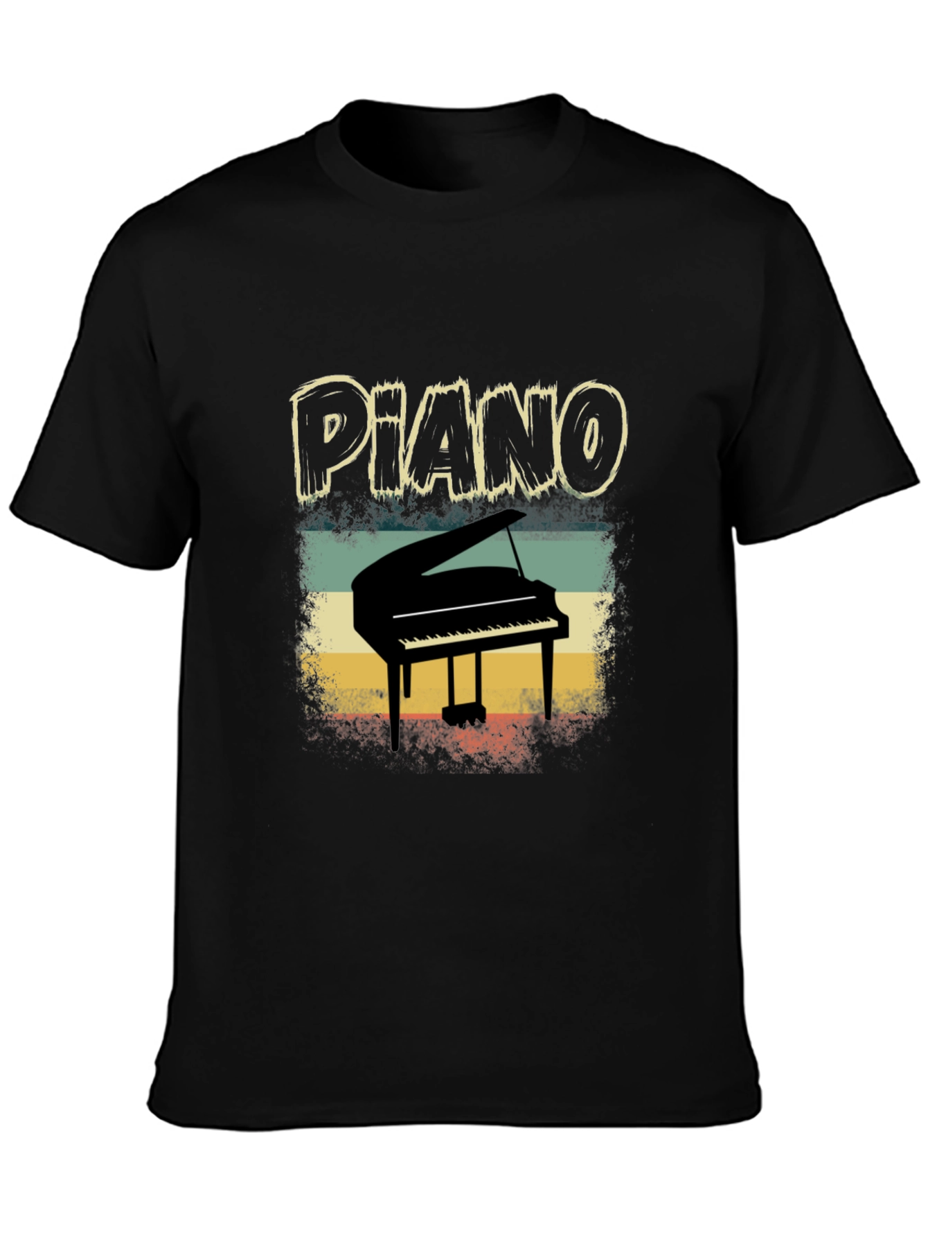 Retro Piano T-Shirt - Musician Apparel