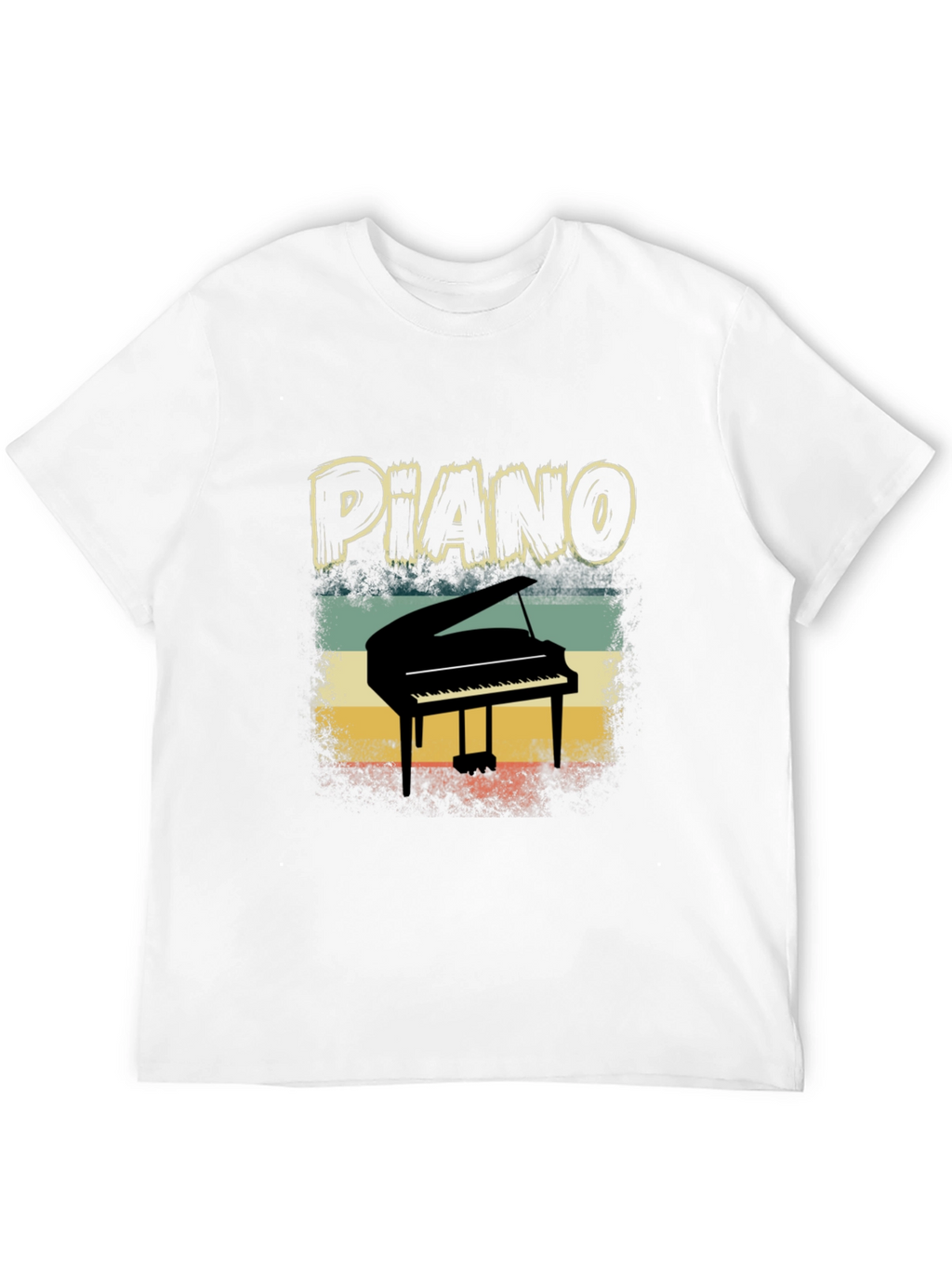 Retro Piano T-Shirt - Musician Apparel