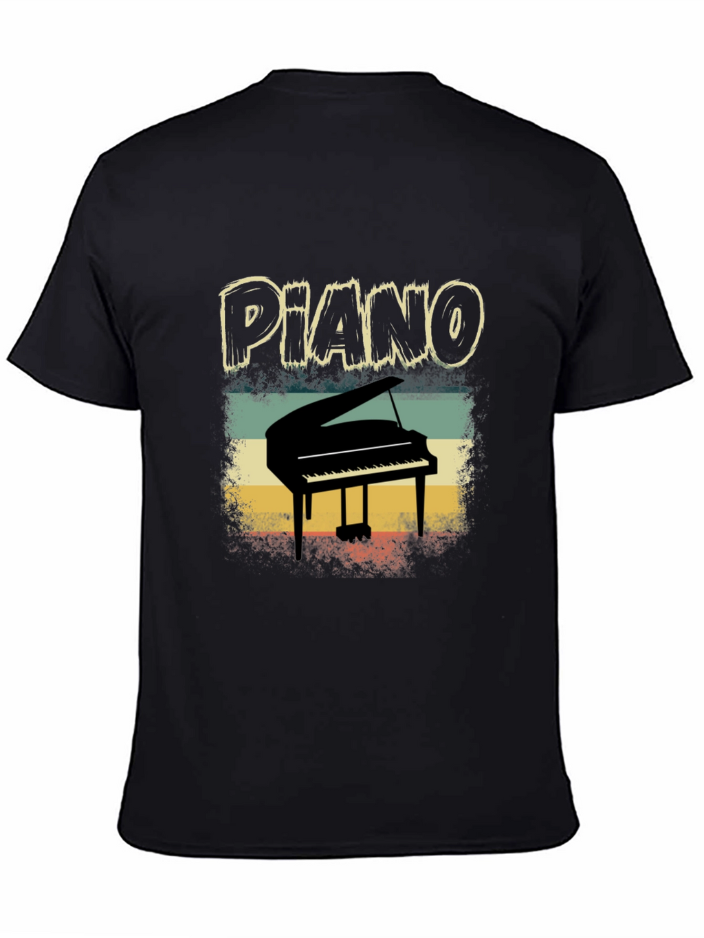 Retro Piano T-Shirt - Musician Apparel