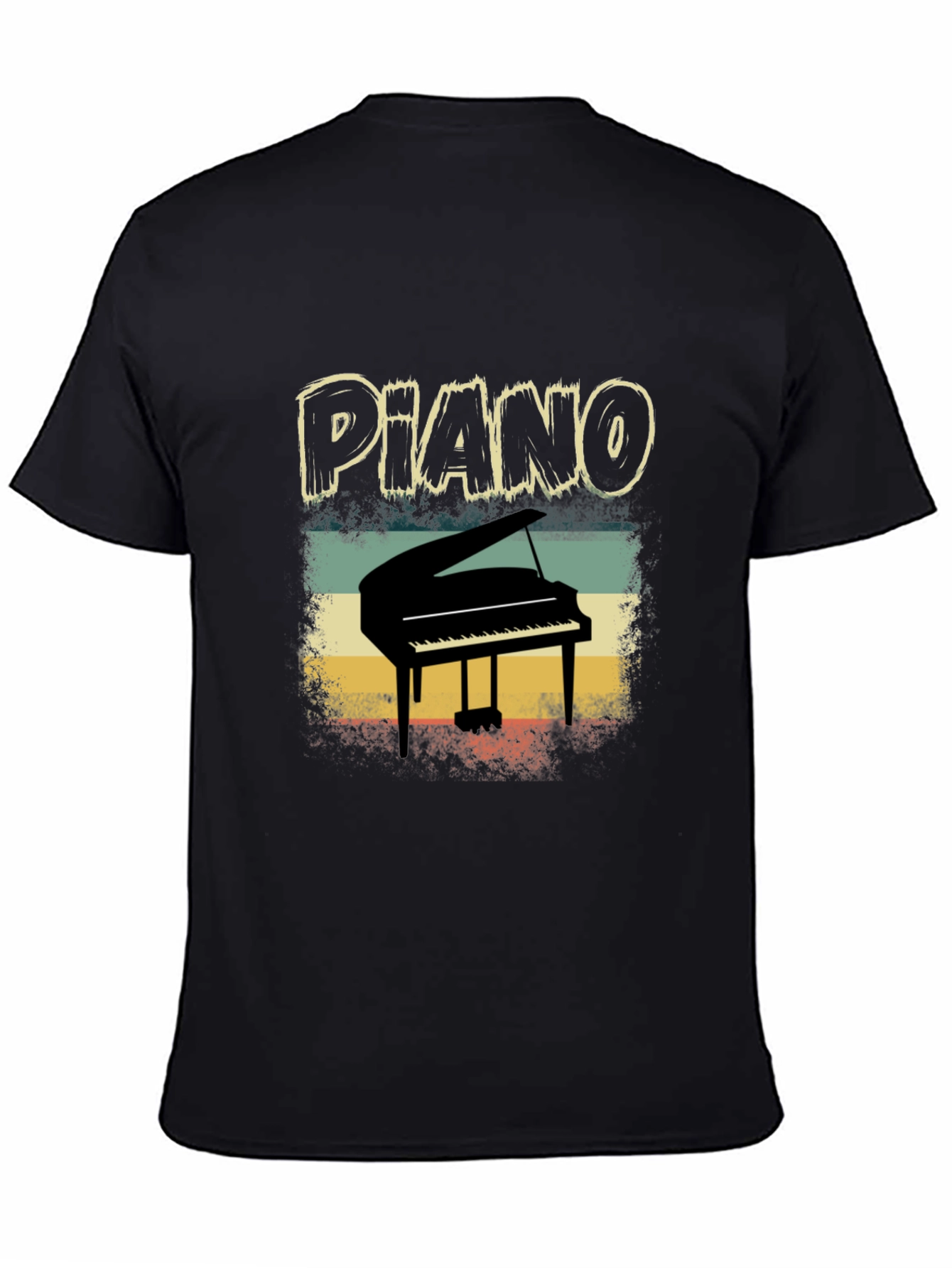 Retro Piano T-Shirt - Musician Apparel