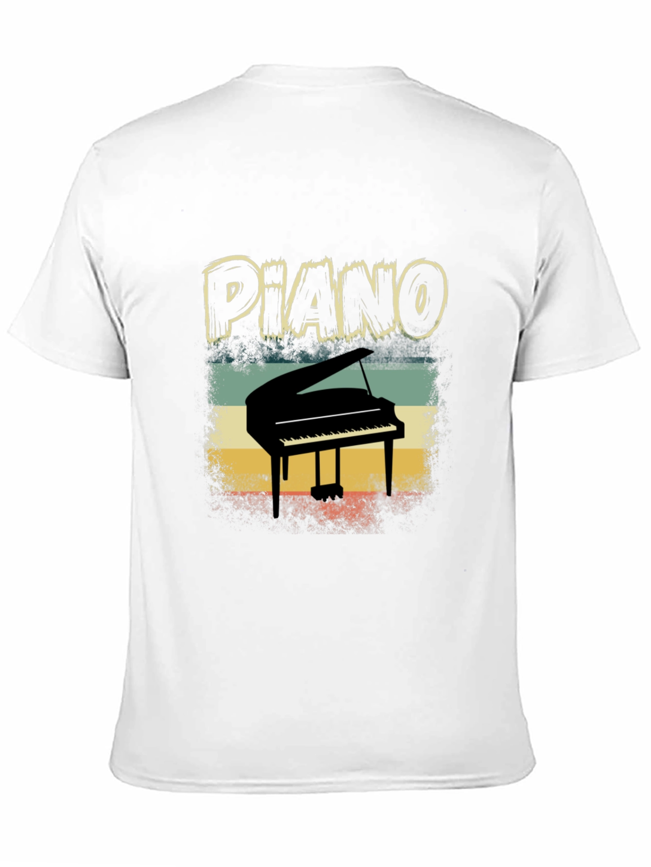 Retro Piano T-Shirt - Musician Apparel