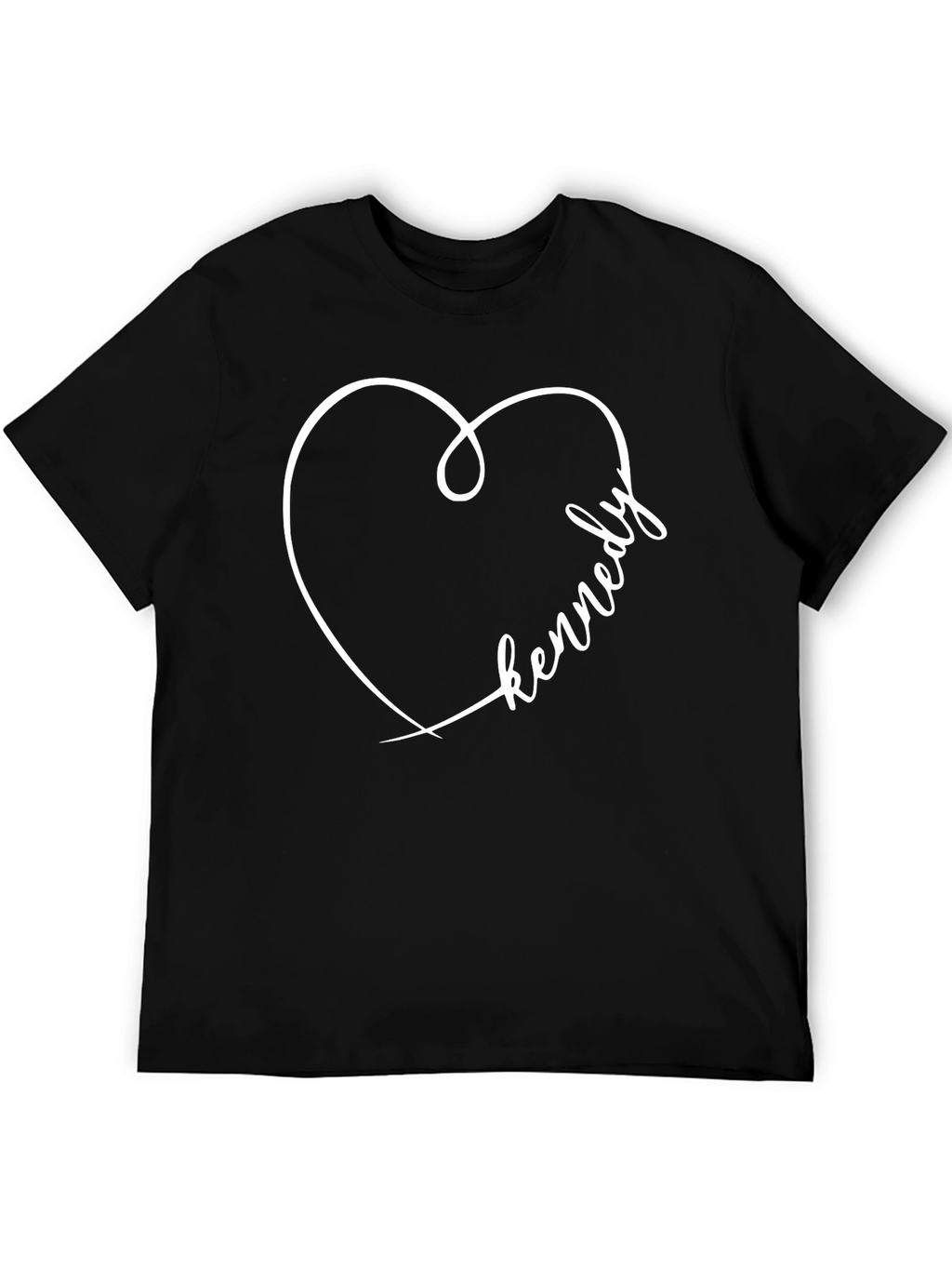 Kennedy Heart Graphic Tee - Casual Cotton Shirt