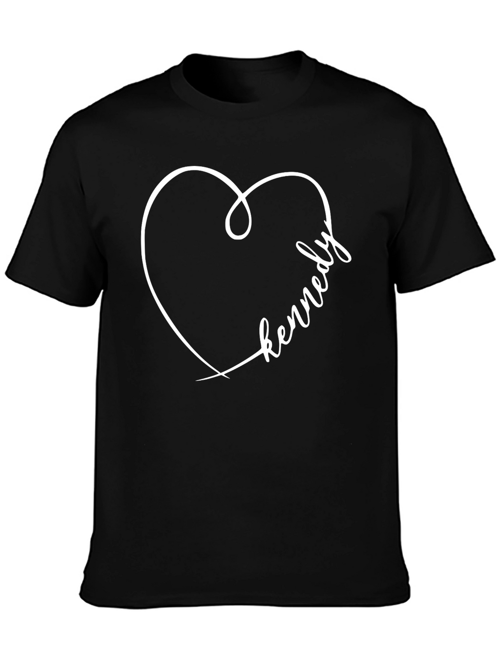 Kennedy Heart Graphic Tee - Casual Cotton Shirt