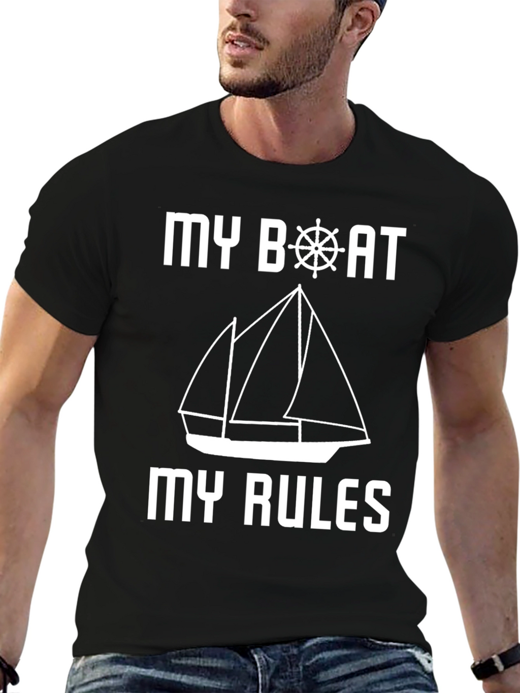 My Boat My Rules T-Shirt Sailing Nautical Design