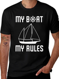 My Boat My Rules T-Shirt Sailing Nautical Design