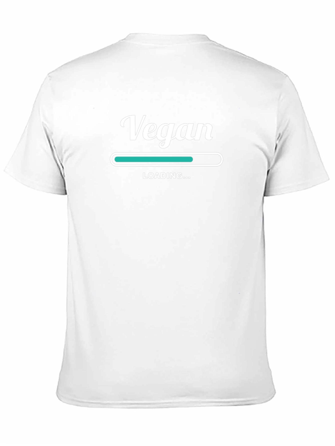 Vegan Loading T-Shirt - Black Graphic Tee