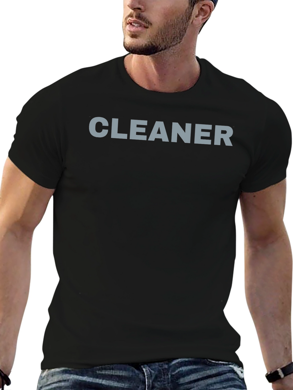Cleaner Crew Black T-Shirt - Uniform Ready