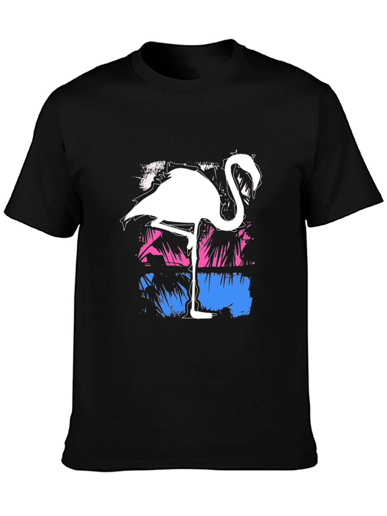 Tropical Flamingo Graphic Tee - Cool Summer Style