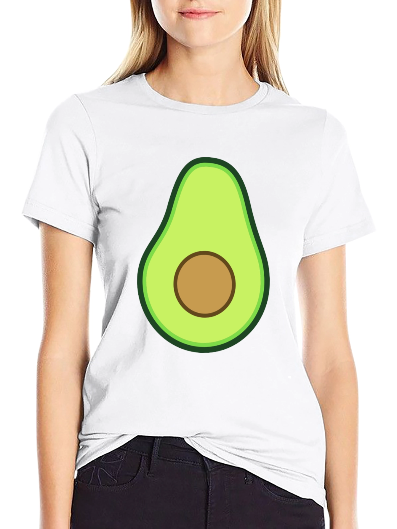 Avocado Graphic Print T-Shirt