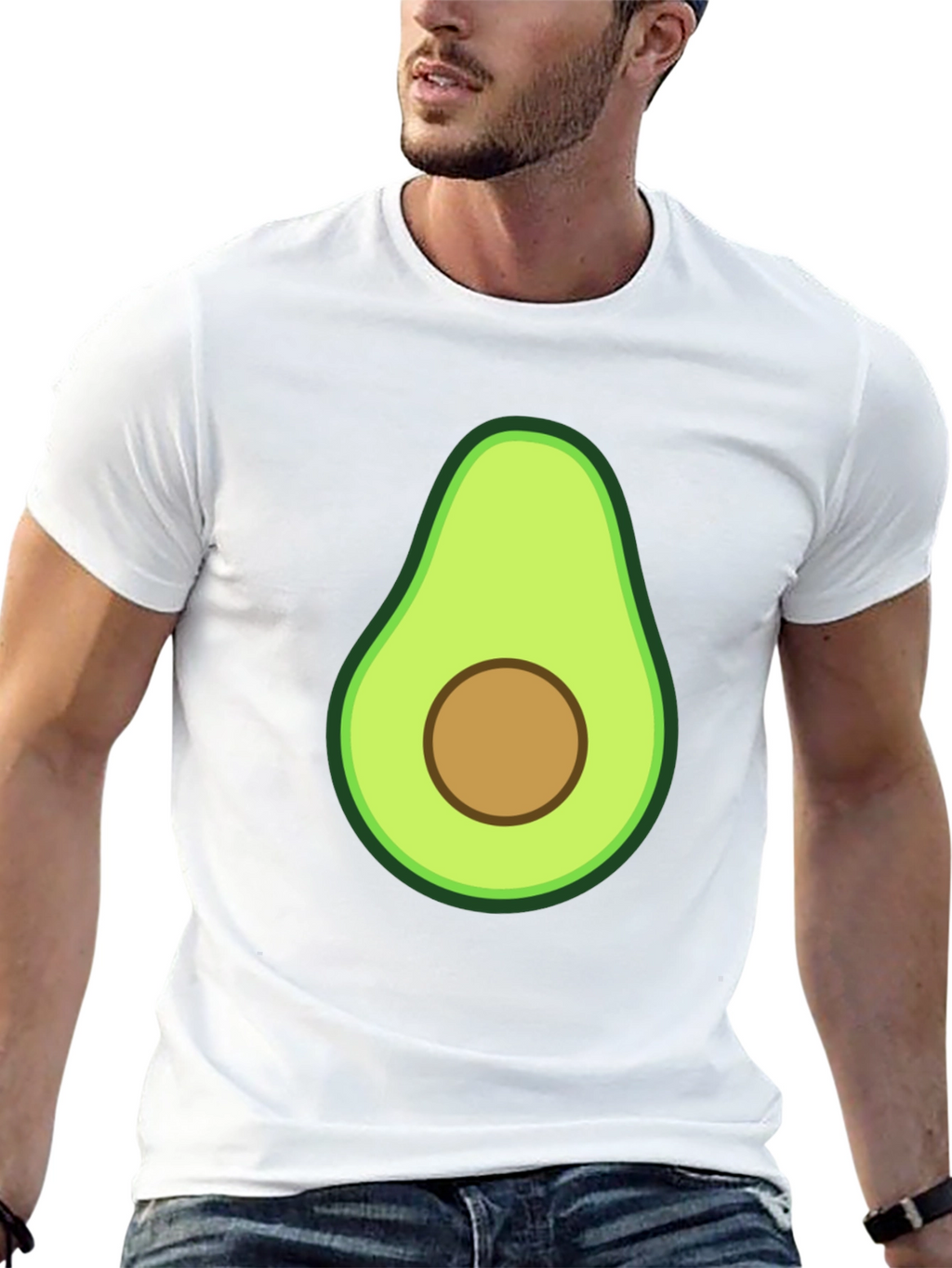 Avocado Graphic Print T-Shirt