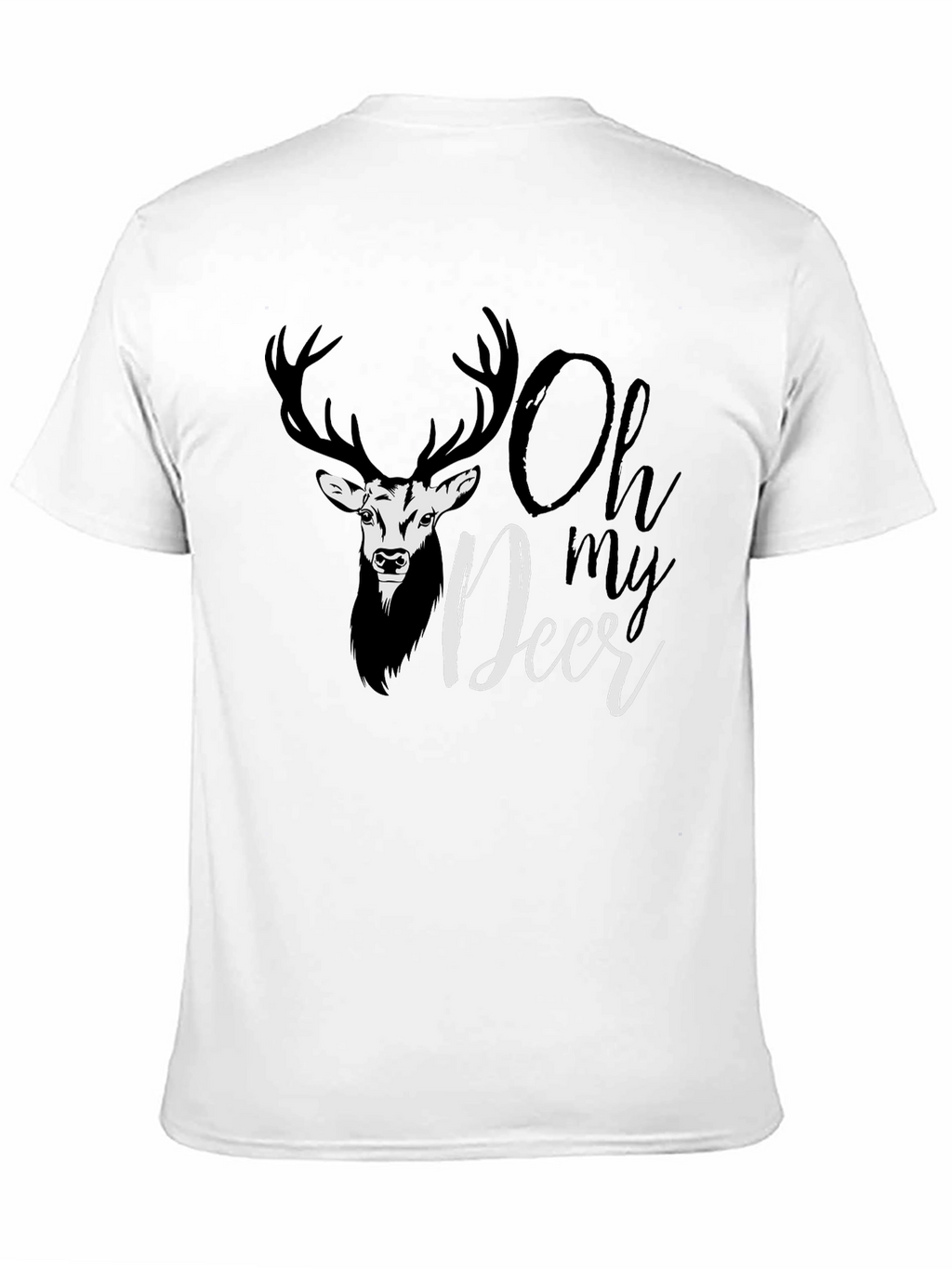 Oh My Deer Graphic T-Shirt - Black