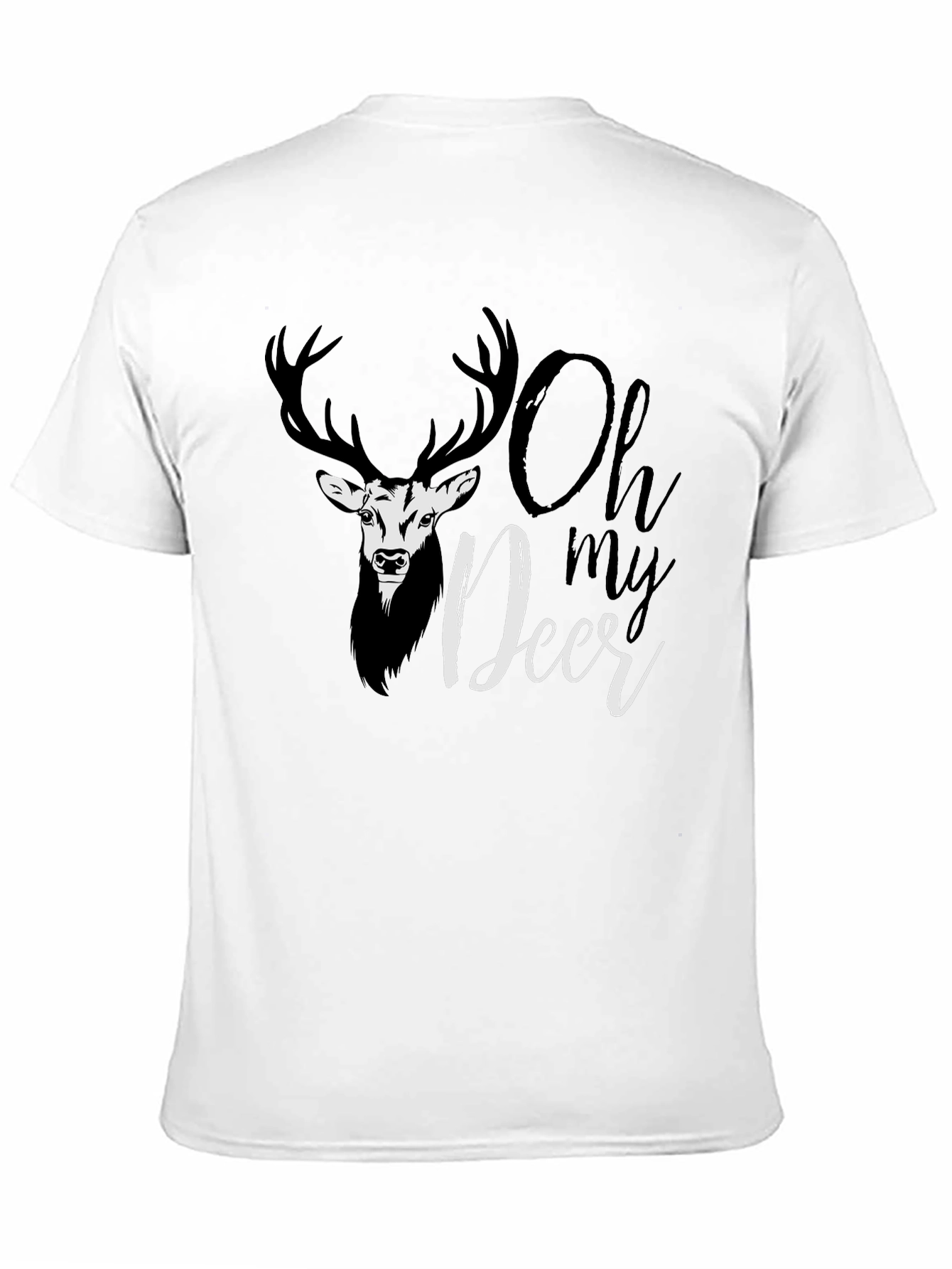 Oh My Deer Graphic T-Shirt - Black