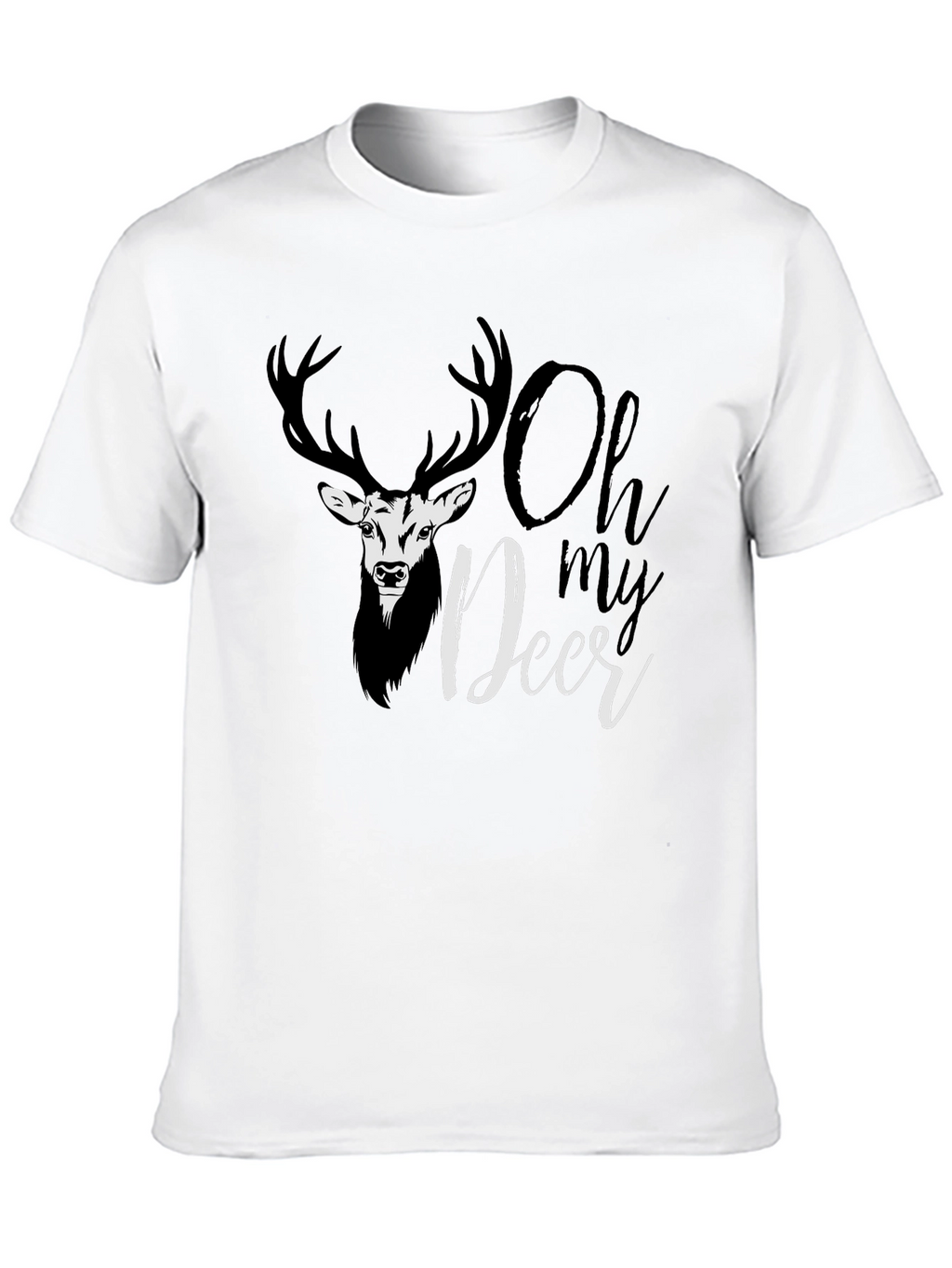 Oh My Deer Graphic T-Shirt - Black