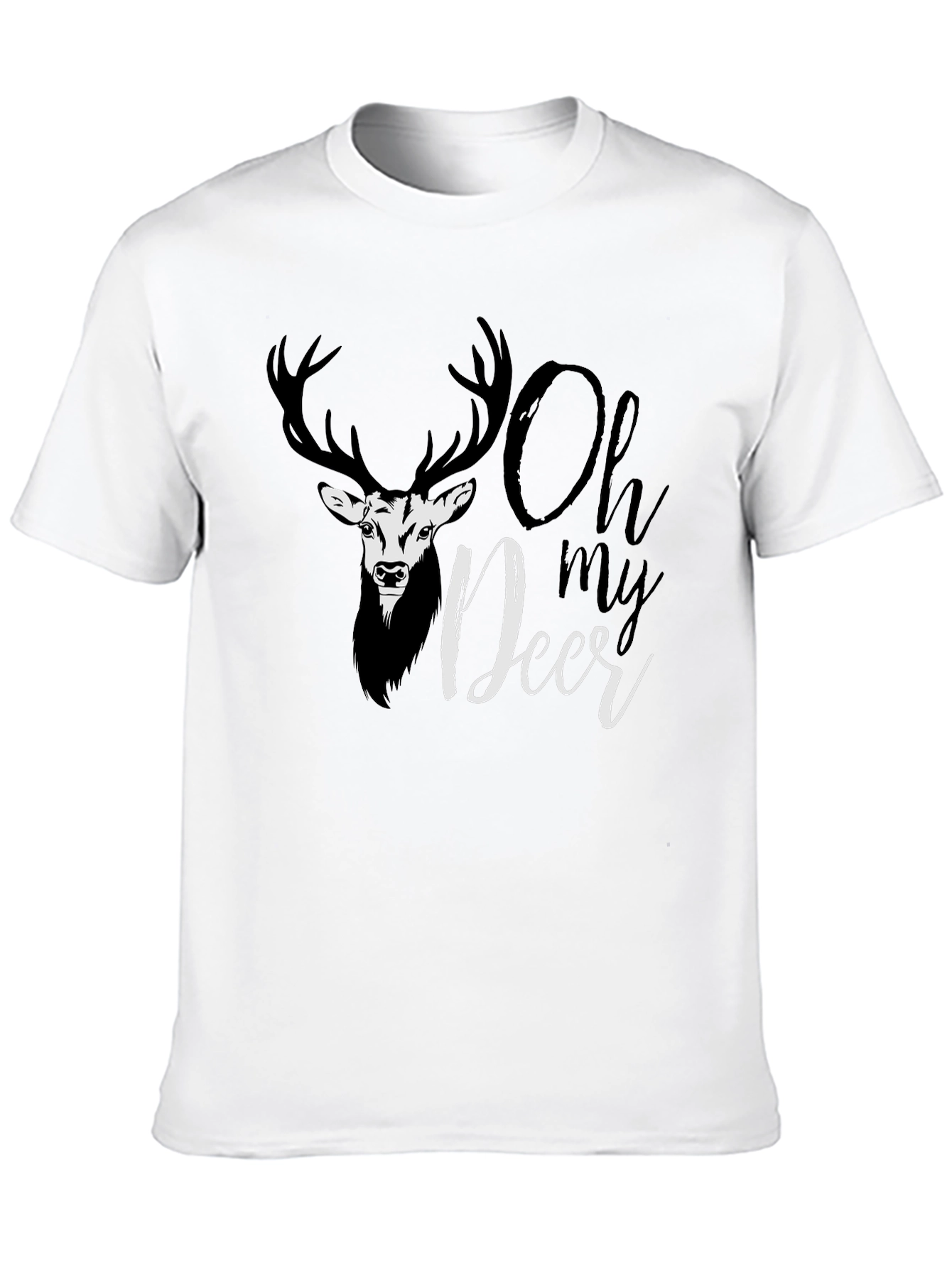 Oh My Deer Graphic T-Shirt - Black