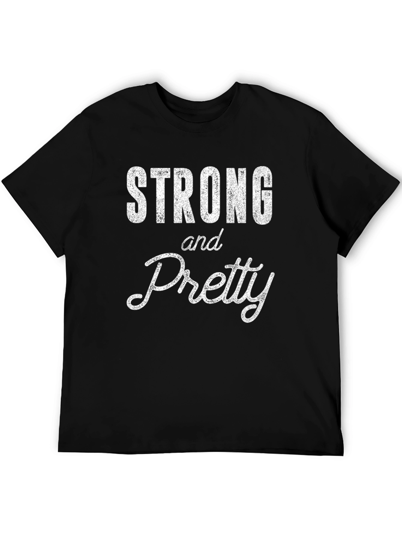 Strong and Pretty Graphic T-Shirt - Black