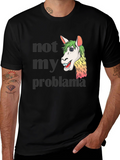 Not My Problama Graphic Tee - Funny Llama T-Shirt