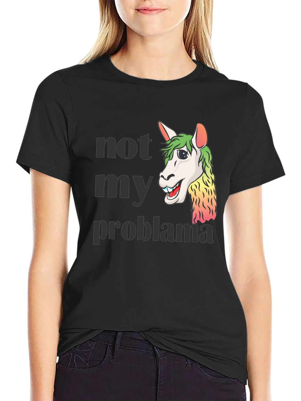 Not My Problama Graphic Tee - Funny Llama T-Shirt