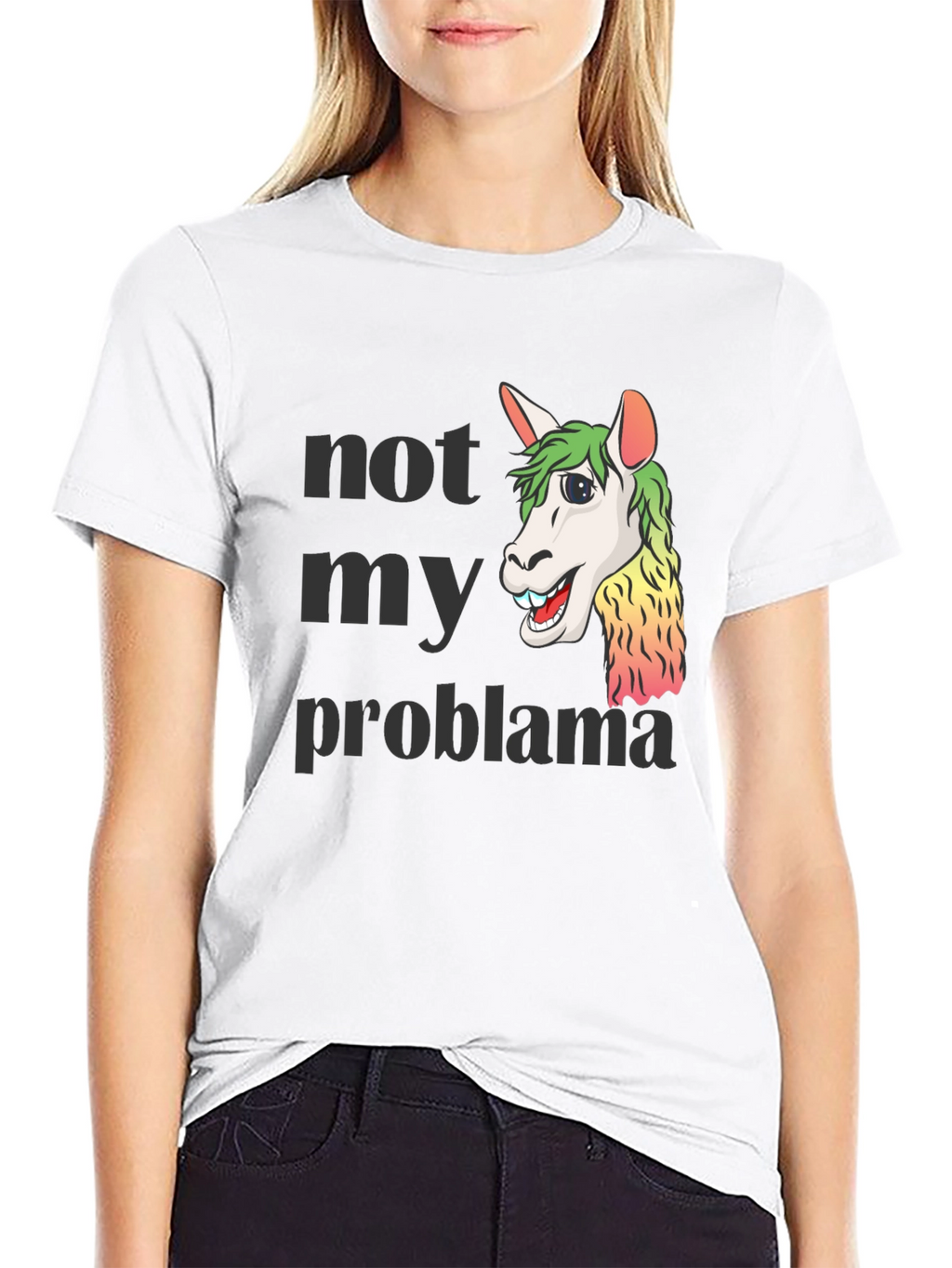 Not My Problama Graphic Tee - Funny Llama T-Shirt