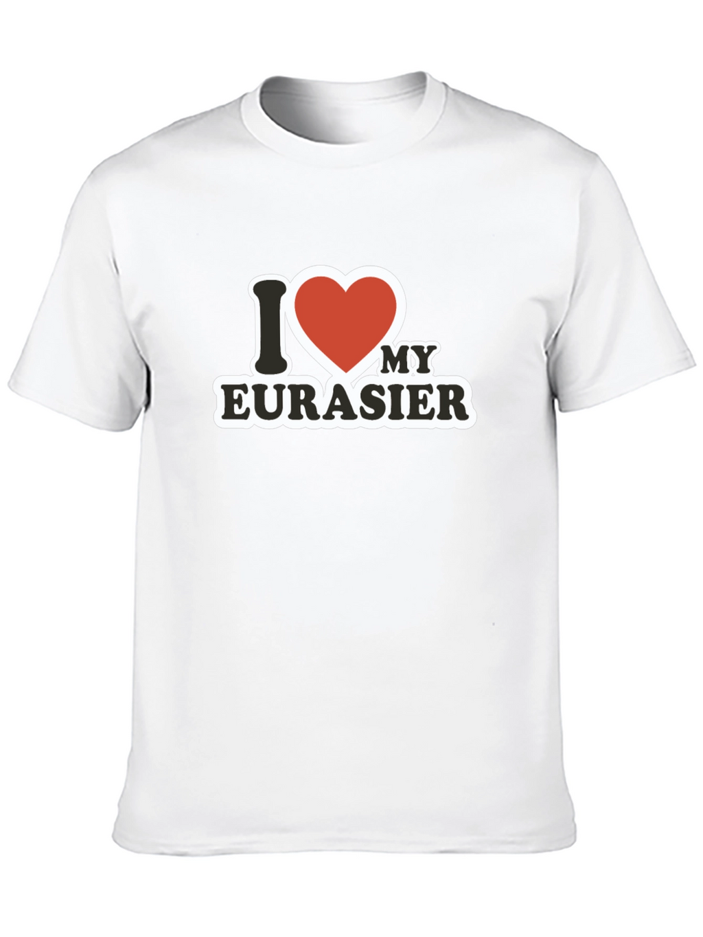 I Love My Eurasier Black Graphic Tee
