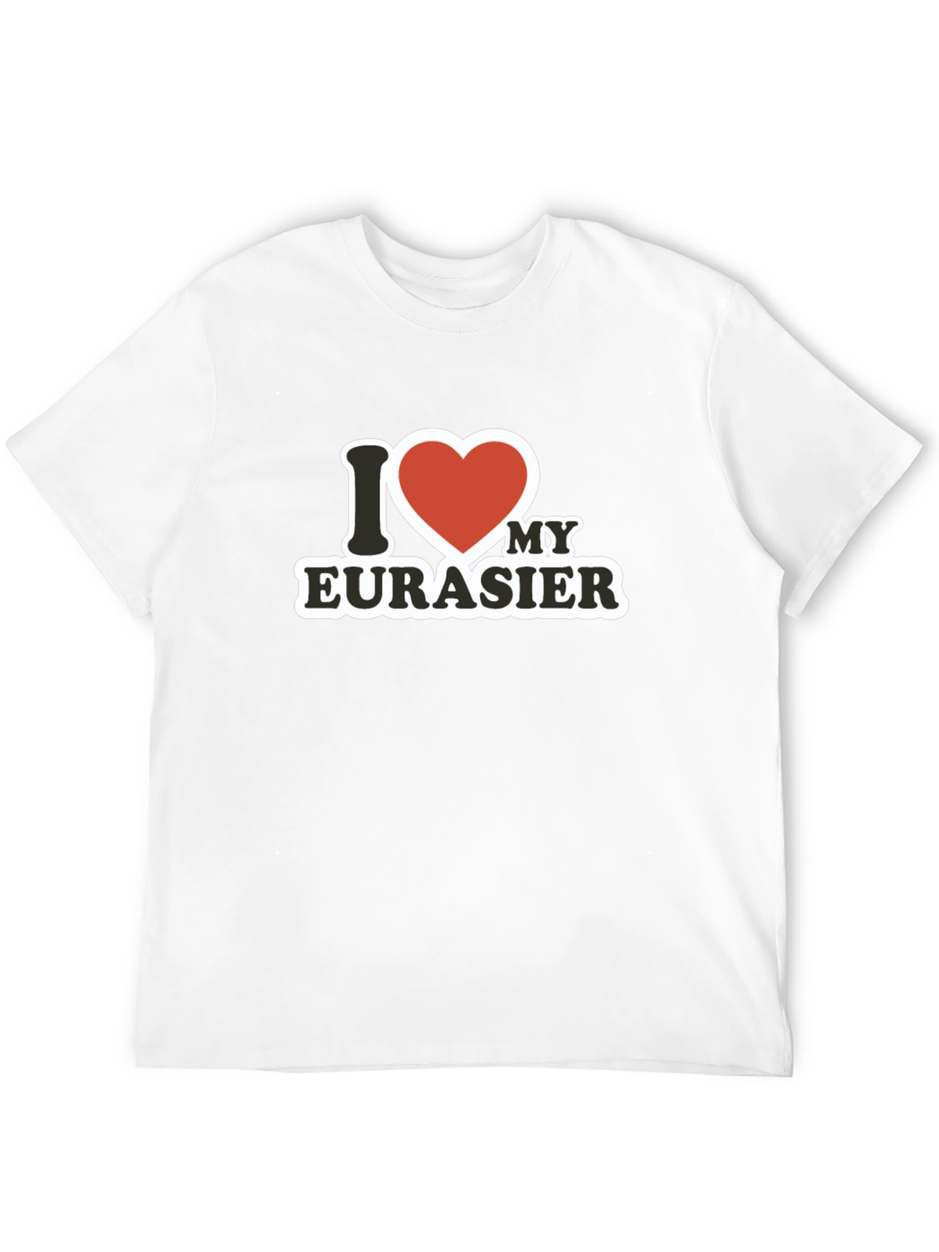 I Love My Eurasier Black Graphic Tee