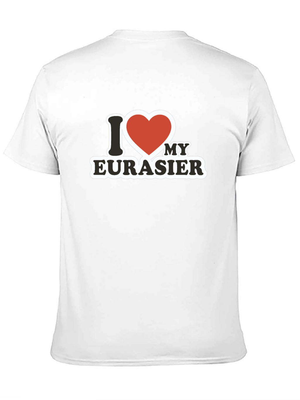 I Love My Eurasier Black Graphic Tee