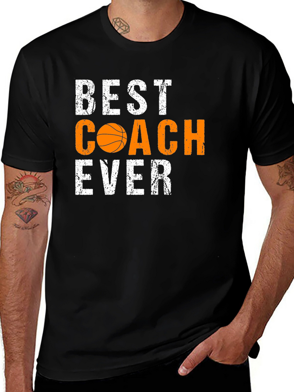 Best Coach Ever Basketball Graphic T-Shirt