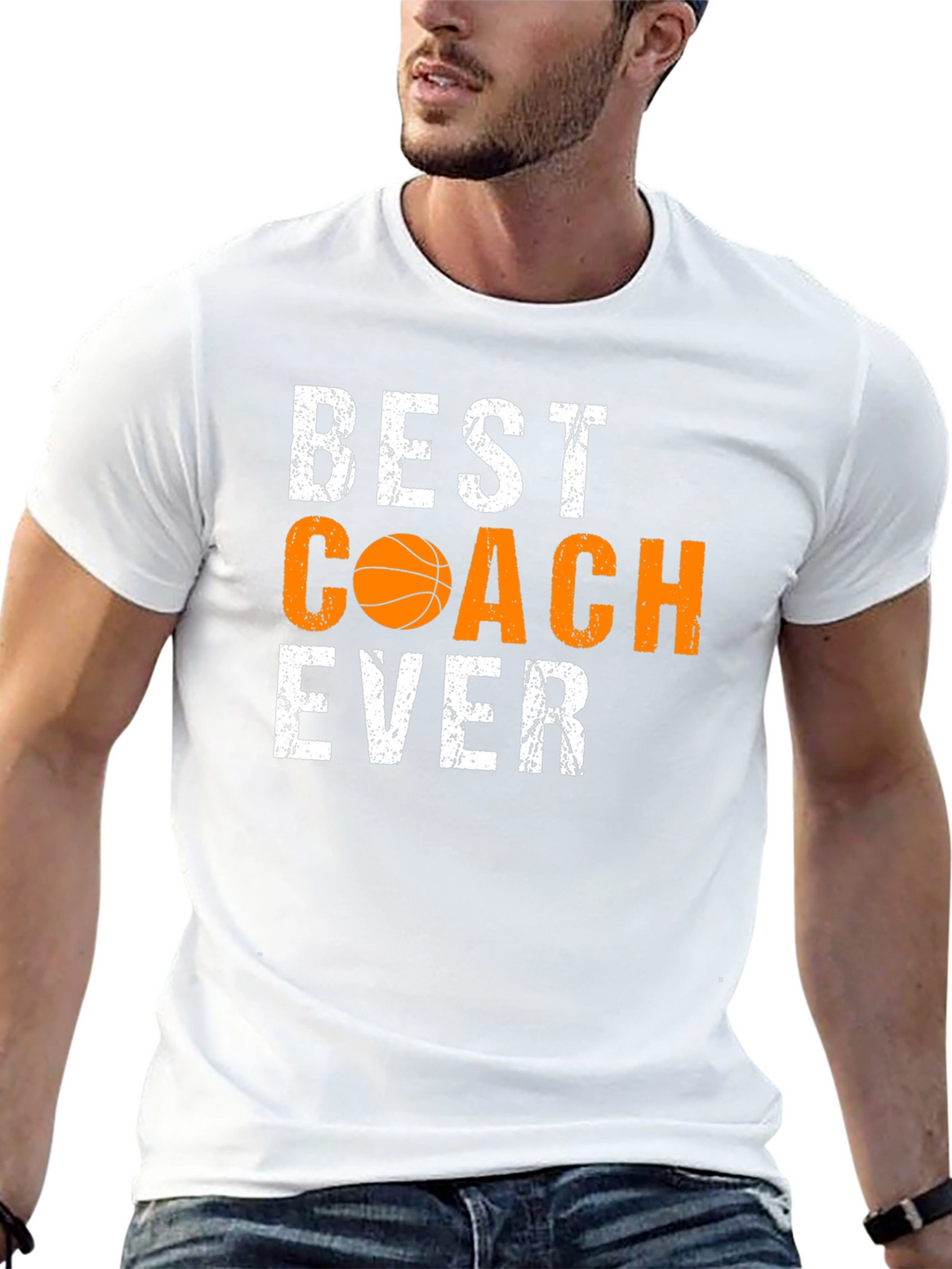 Best Coach Ever Basketball Graphic T-Shirt