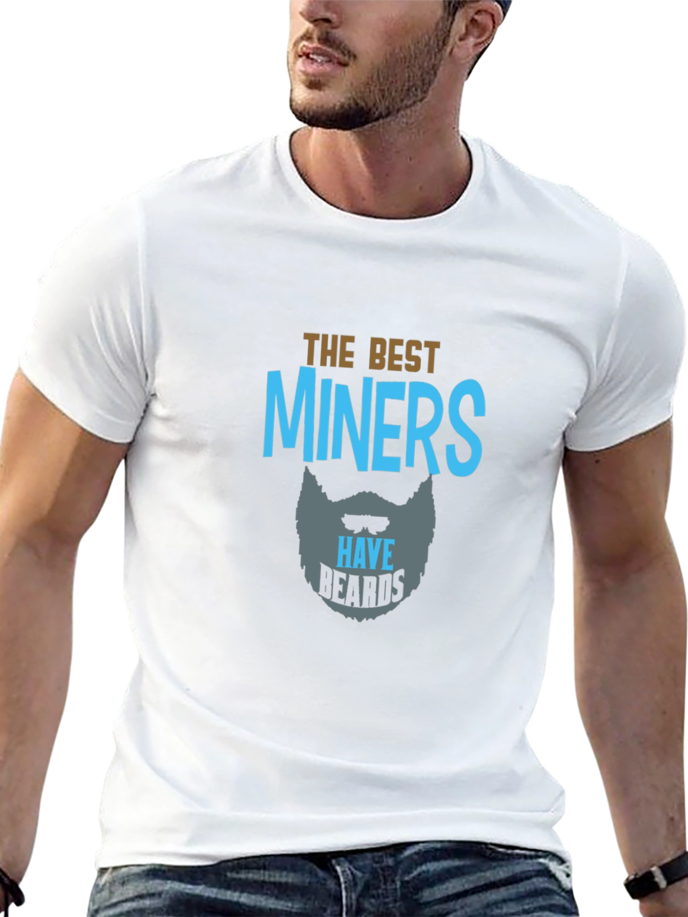 The Best Miners Have Beards Black T-Shirt