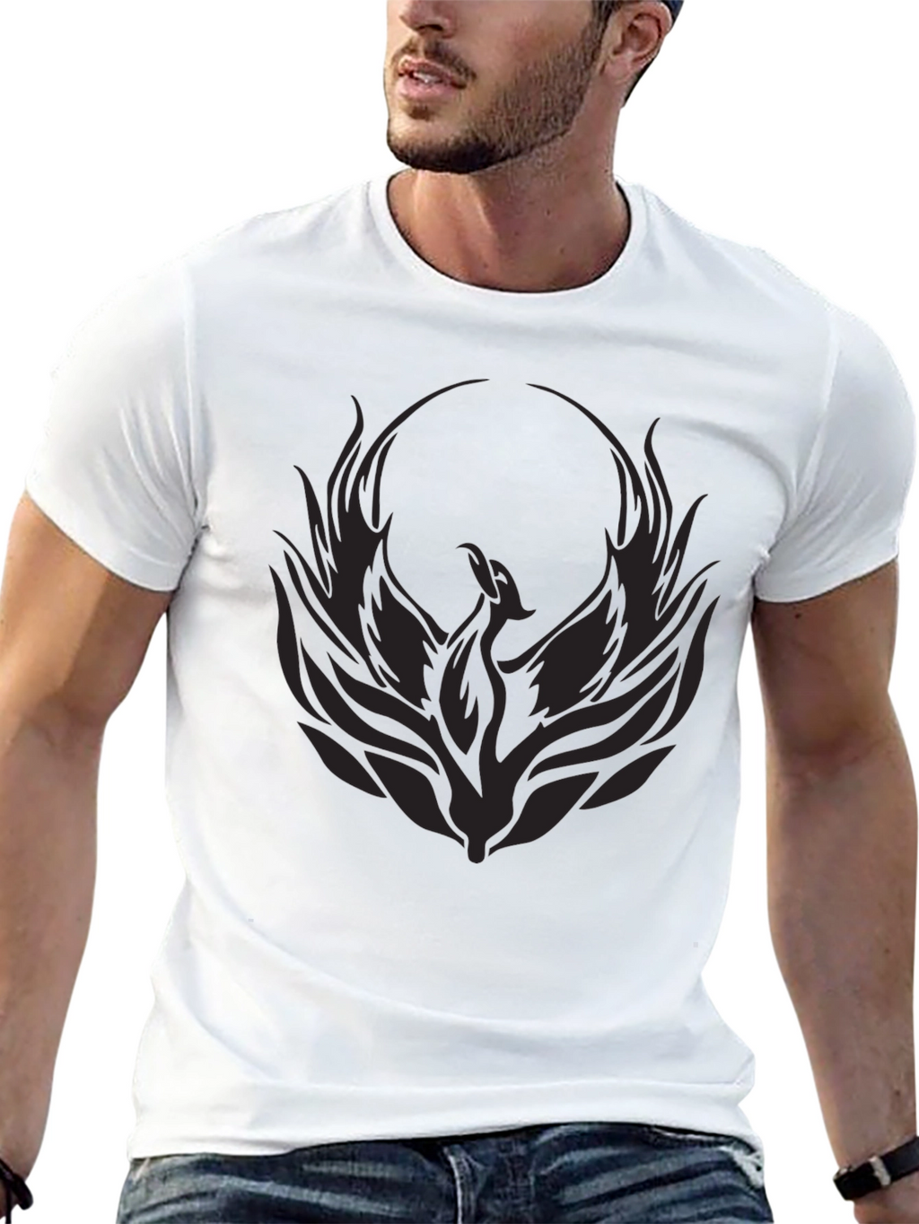 Black Phoenix Graphic T-Shirt