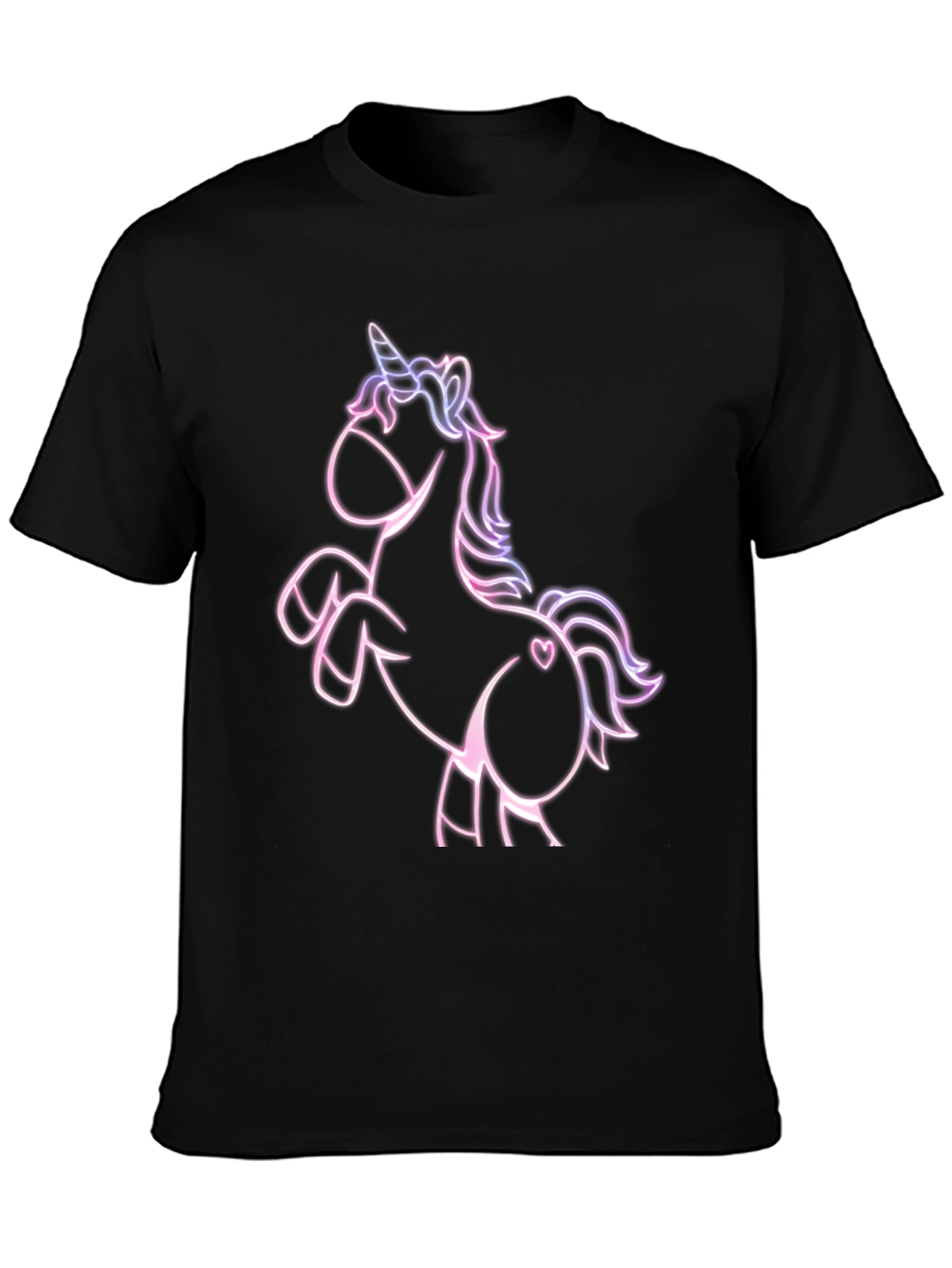Unicorn Graphic T-Shirt - Stylish Black Tee