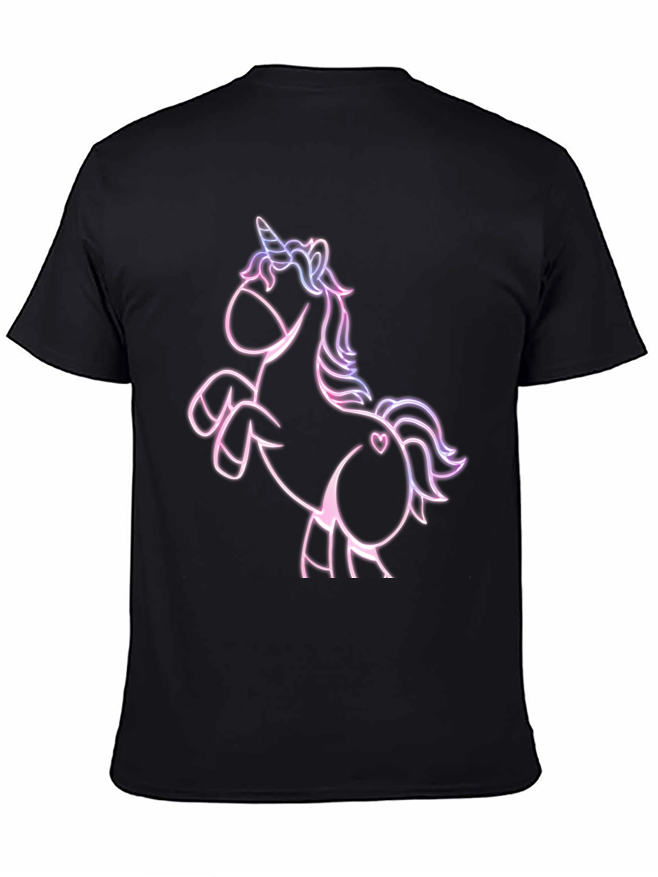 Unicorn Graphic T-Shirt - Stylish Black Tee