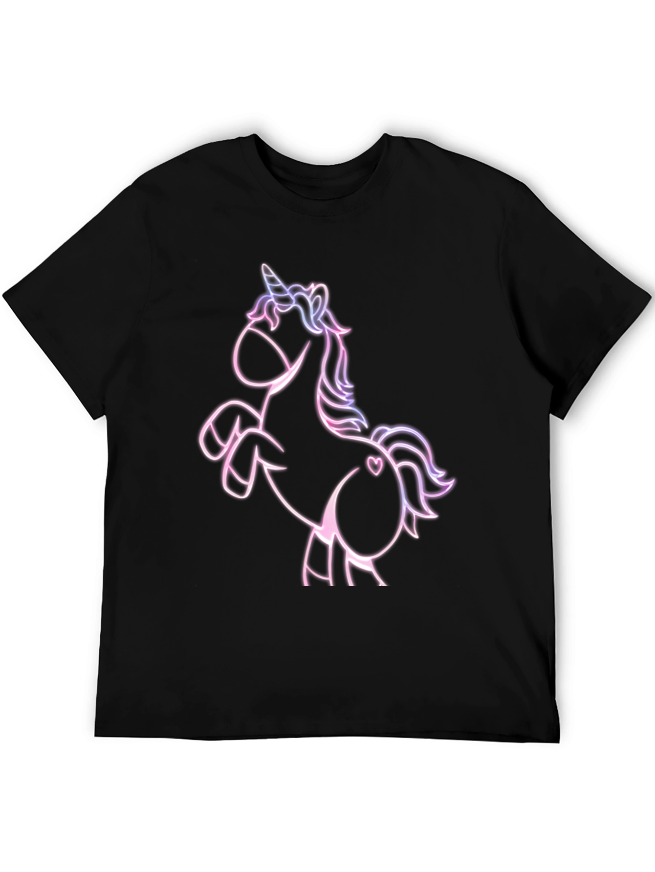 Unicorn Graphic T-Shirt - Stylish Black Tee