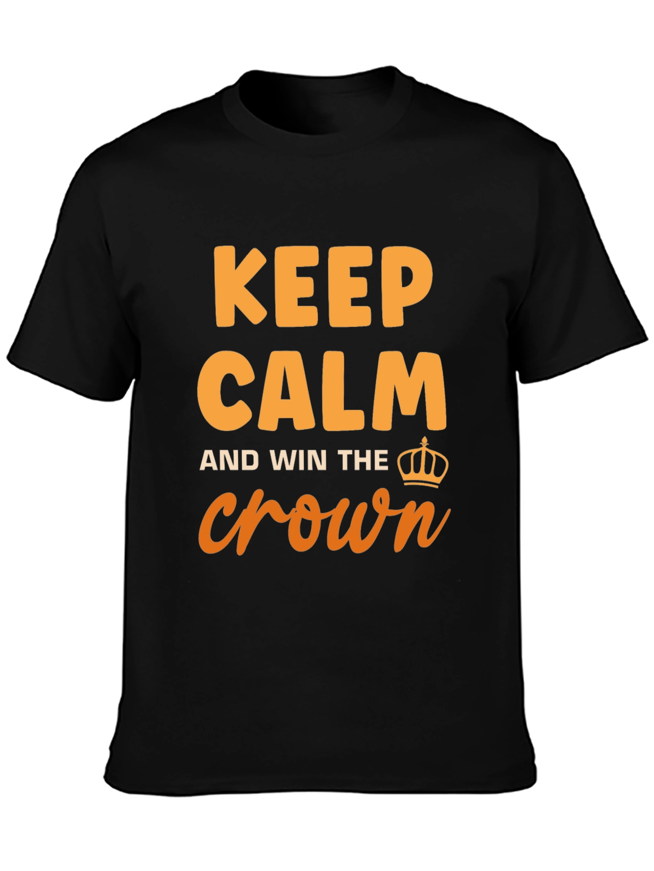 Keep Calm Crown T-Shirt: Soft Cotton Stylish Design