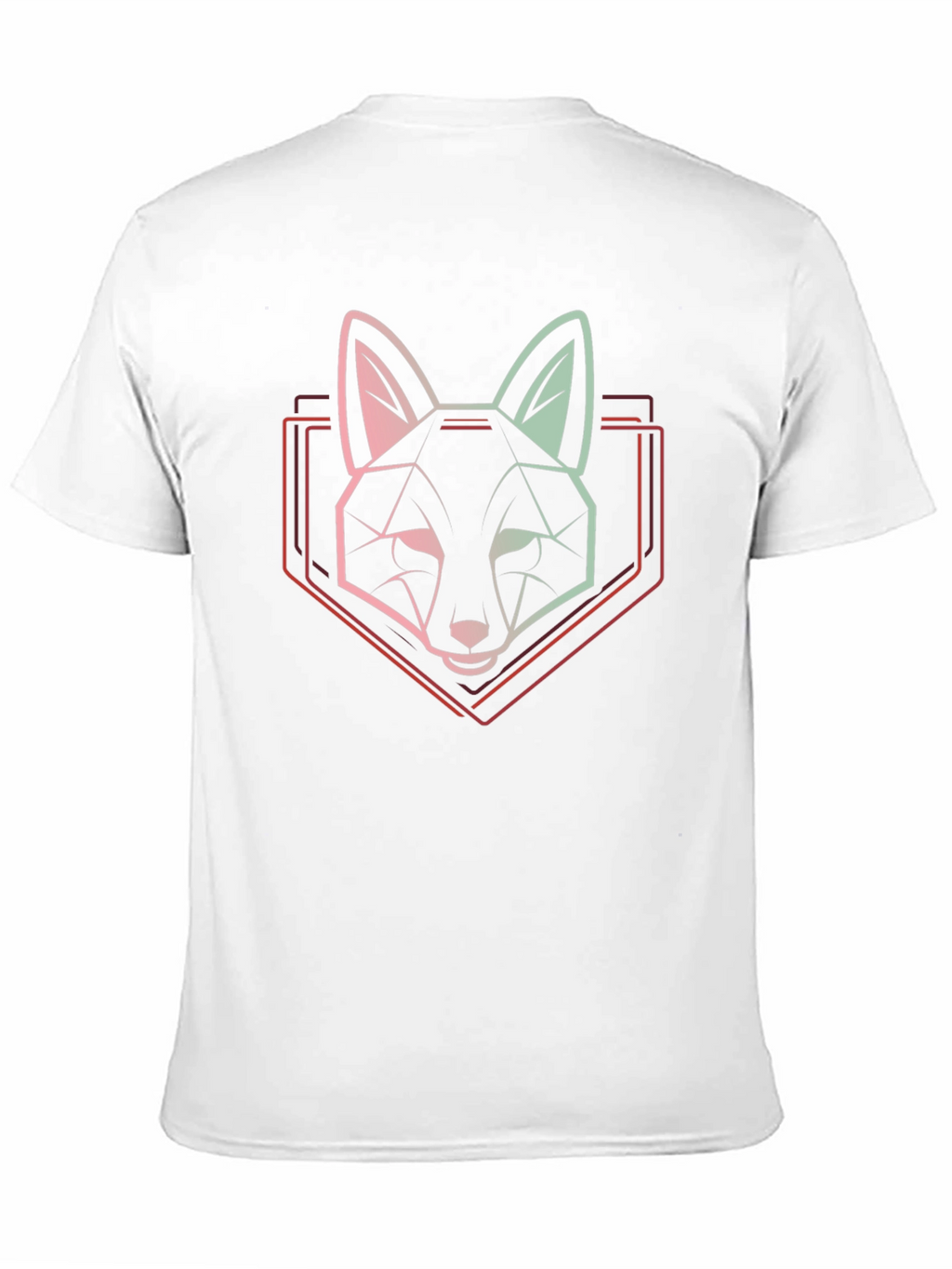 Geometric Fox Graphic Tee - Modern Animal Design
