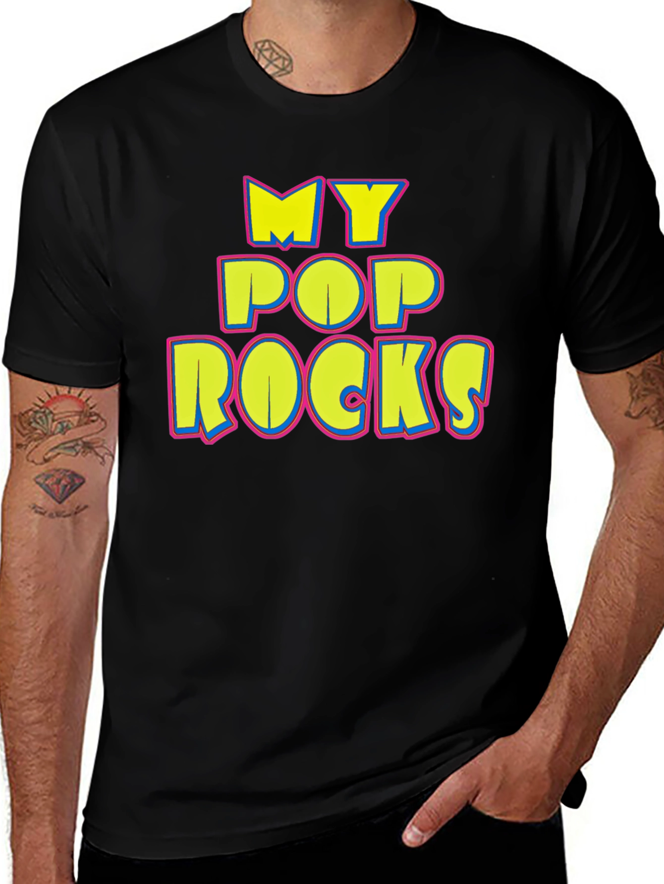 My Pop Rocks Graphic T-Shirt - Black