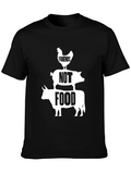 Vegan Friends Not Food T-Shirt - Black