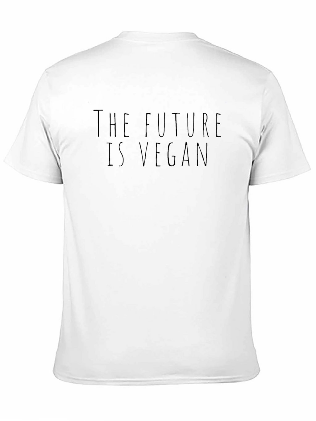 The Future is Vegan T-Shirt - Black Crew Neck