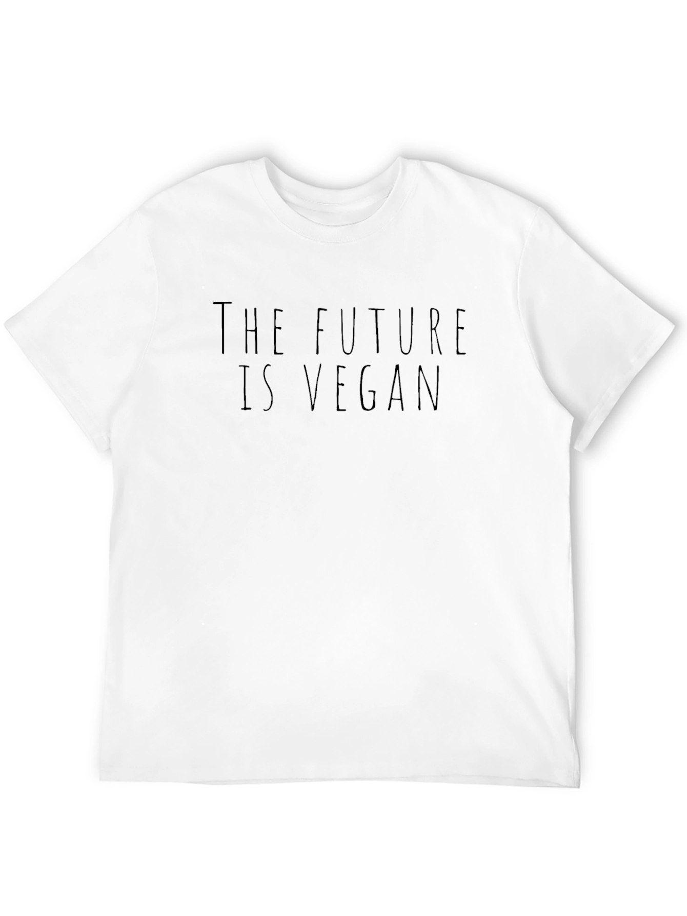 The Future is Vegan T-Shirt - Black Crew Neck