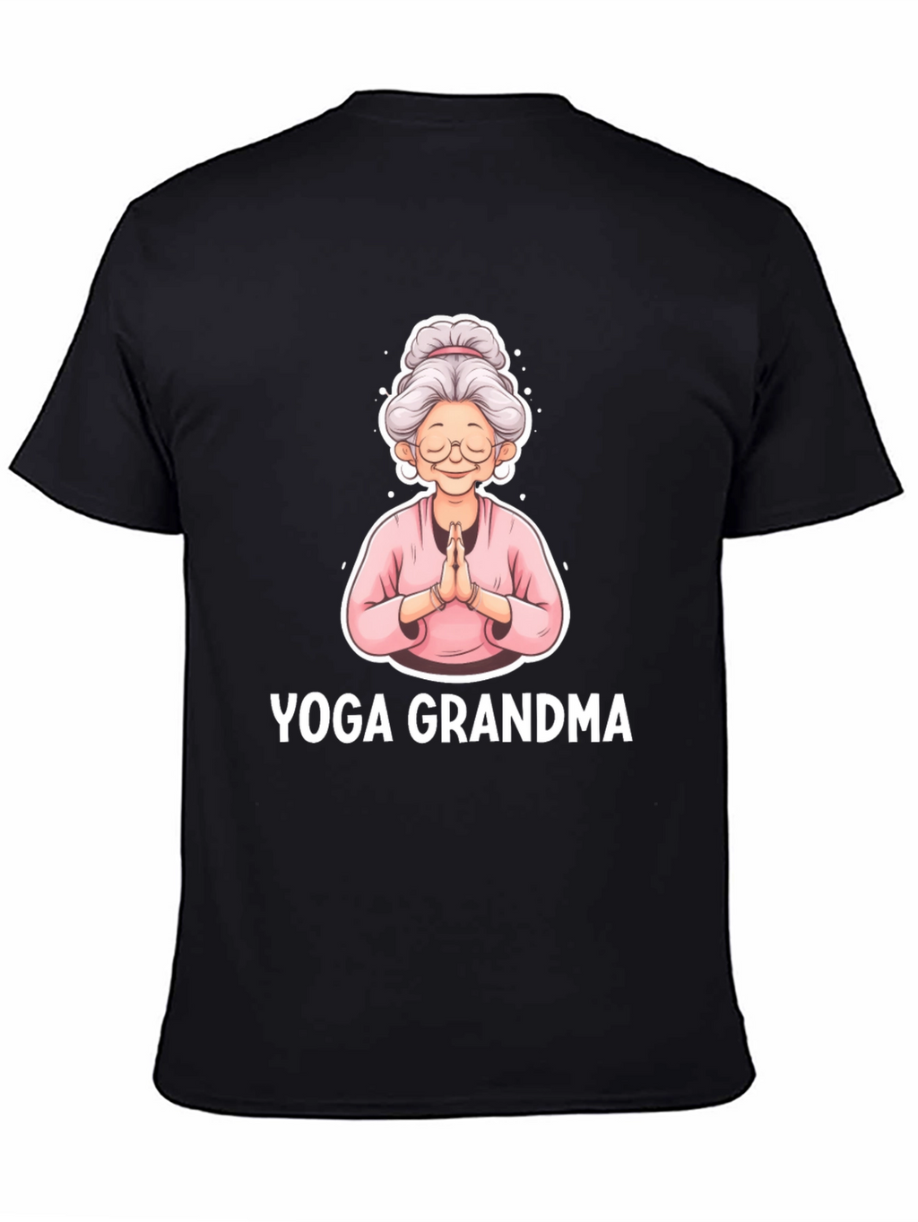 Yoga Grandma Black T-Shirt