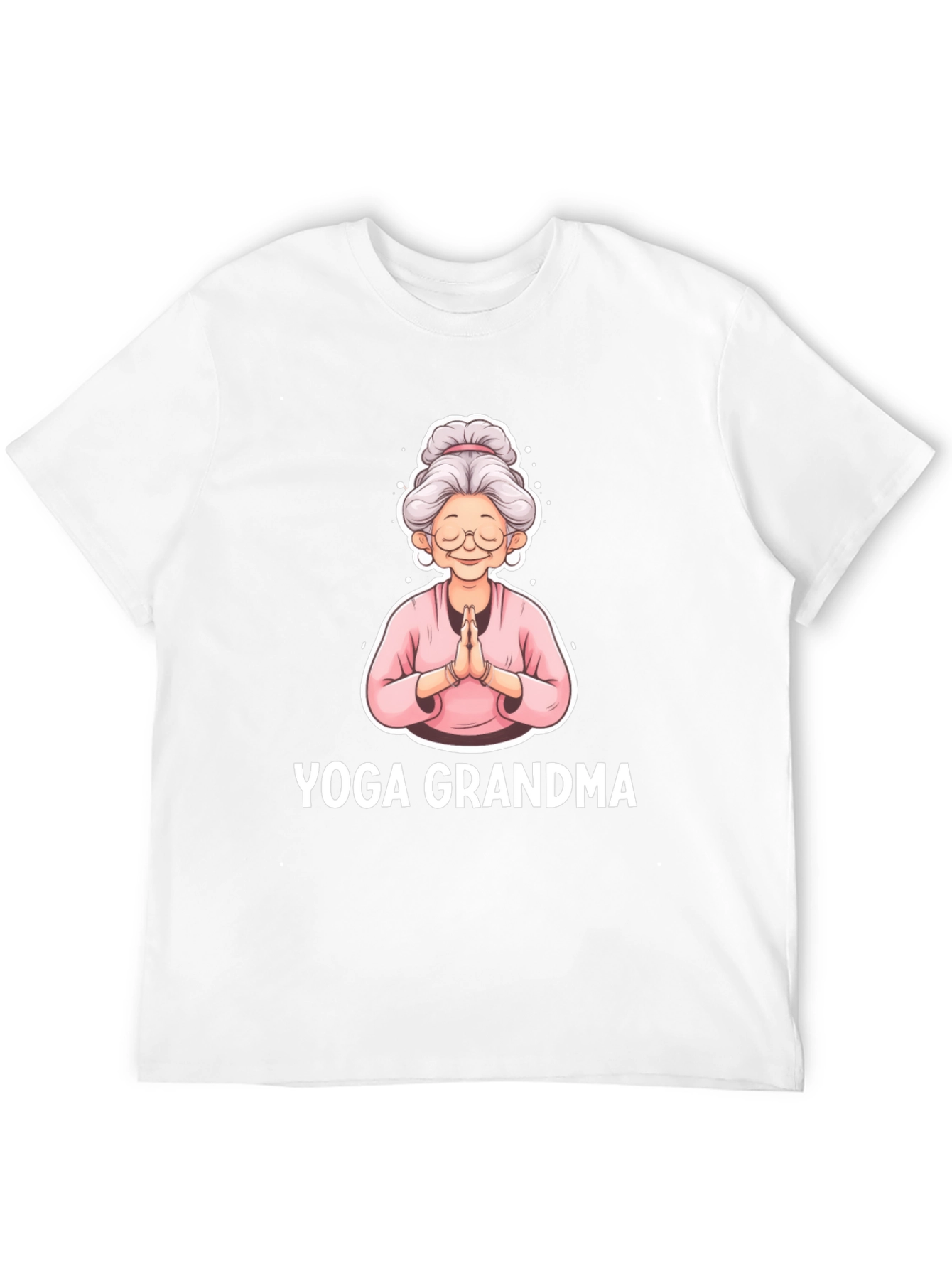 Yoga Grandma Black T-Shirt
